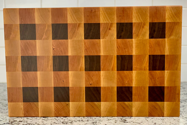 Buffalo Check End Grain Cutting Board